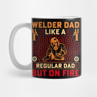 Welder Dad Retro Vintage Funny Welding Quotes Mug